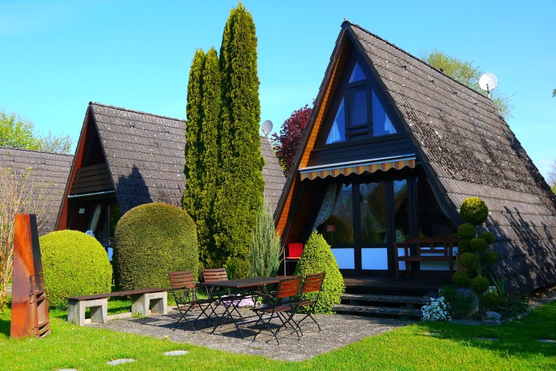 Ganzdachhaus mit Sonnenterasse im Ferienwohnpark Immenstaad