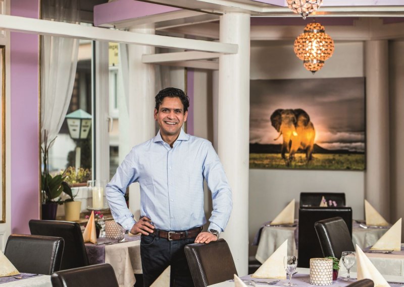 Inhaber Vikram Singh betreibt zwei Restaurants in Konstanz.
