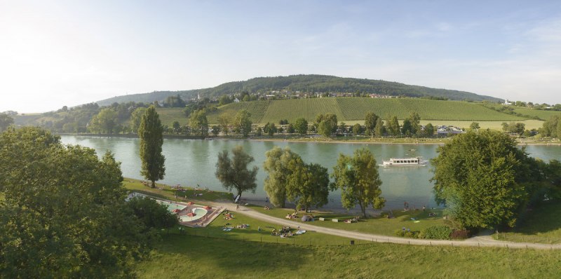 Ein tolles Panorama am Hochrhein erwartet den Gast