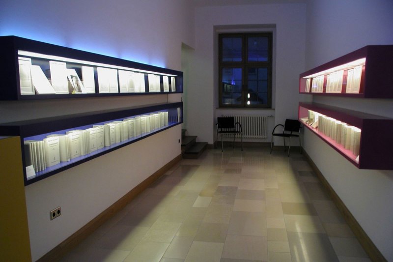 Ausstellungsraum im Martin-Heidegger-Museum 