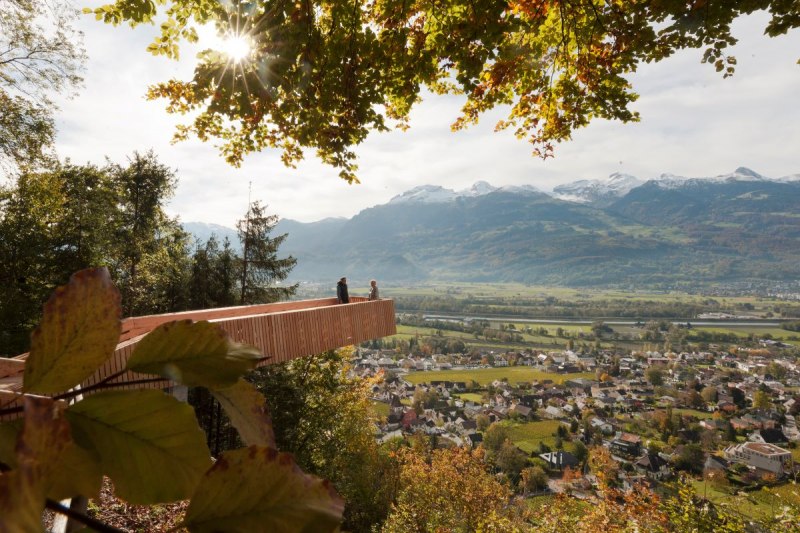 Aussichtspunkt am Walderlebnispfad Vaduz